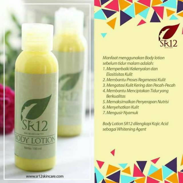 Body lotion sr12skincare