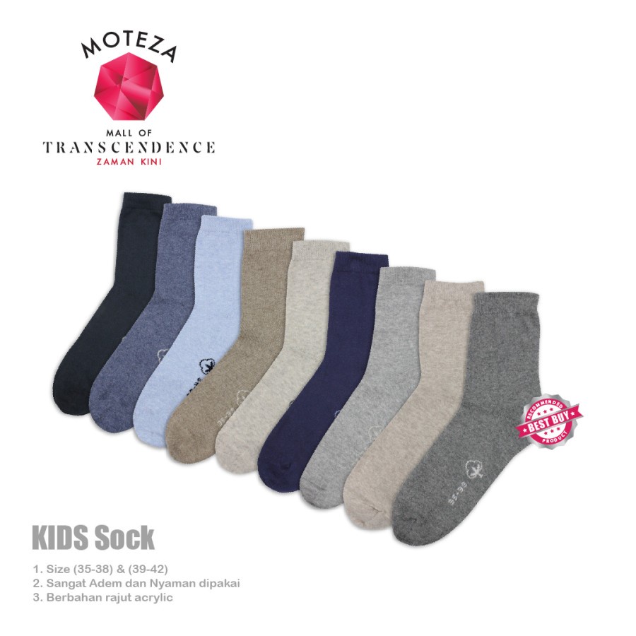 Moteza Kaos Kaki Anak / Kids Socks - Premium size 35 - 38 / size 39 - 42