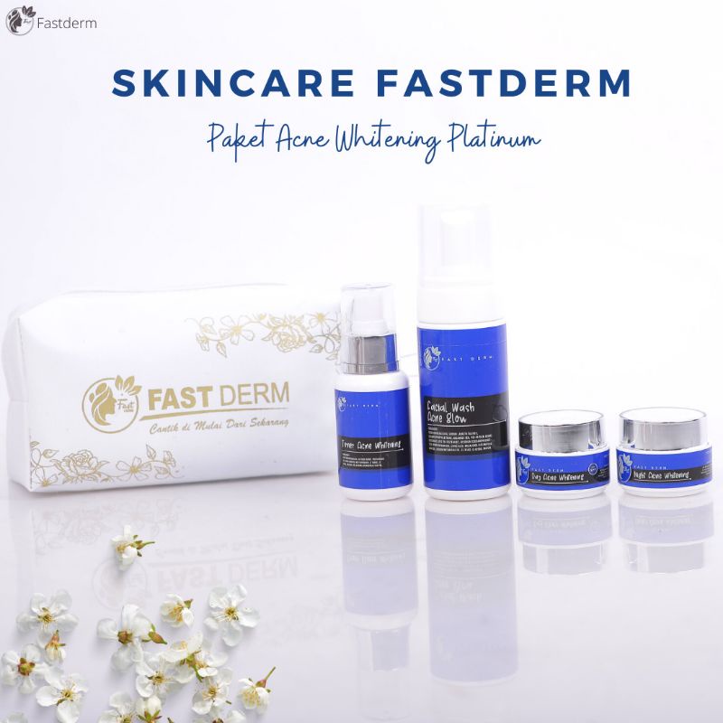 [COD] FAST DERM ACNE WHITENING PLATINUM & ULTIMATE / UNTUK KULIT BERJERAWAT / SUDAH BPOM