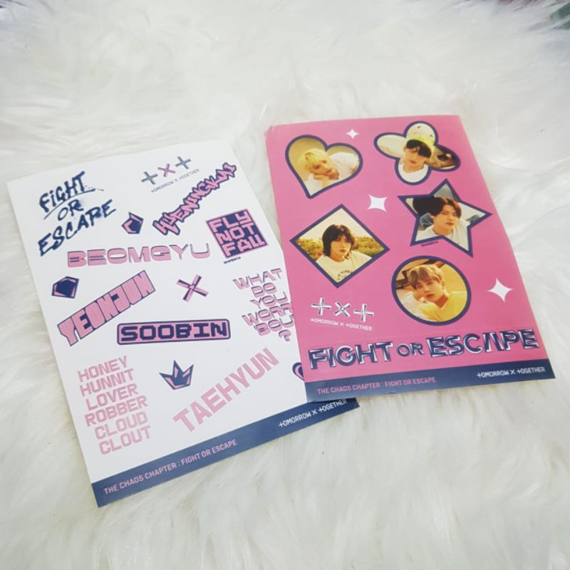 TXT Fight or Escape Album Benefits Sticker Unofficial