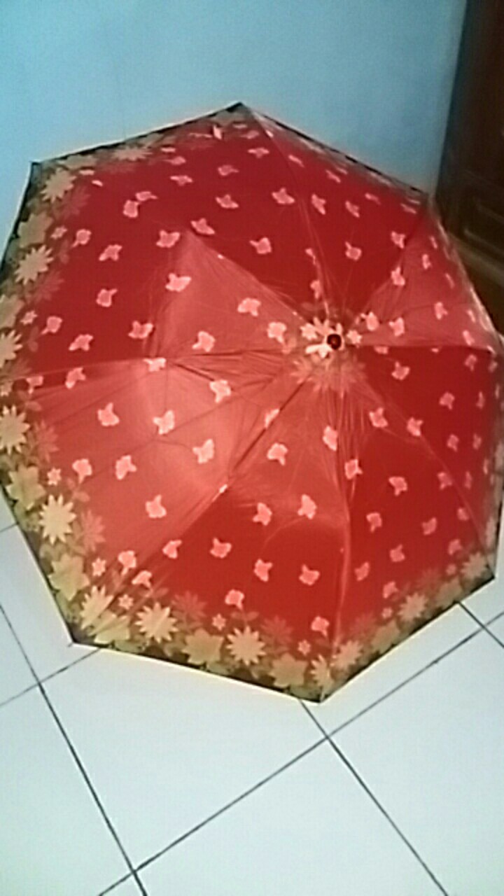 Payung Lipat 2 Kembang Bunga - L2003