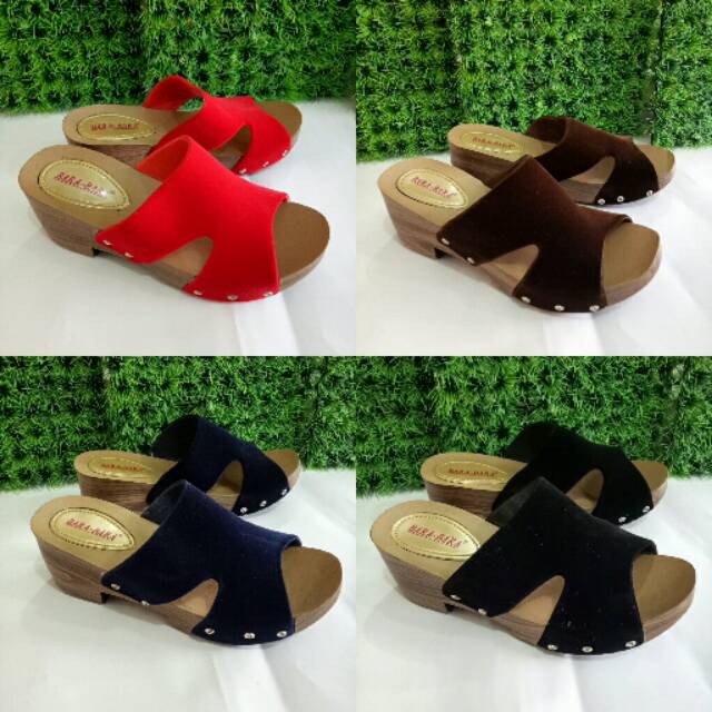 Wedges Sandal Bara-bara Suede