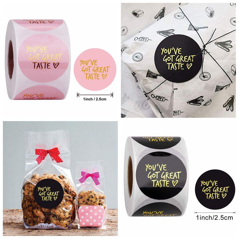 Chookyy Stiker Bulat Perlengkapan Pesta Christmas Gift Sticker Seal Stiker Hadiah Dekor Untuk Kerajinan Makanan Box Kotak Decor You Got Great Taste