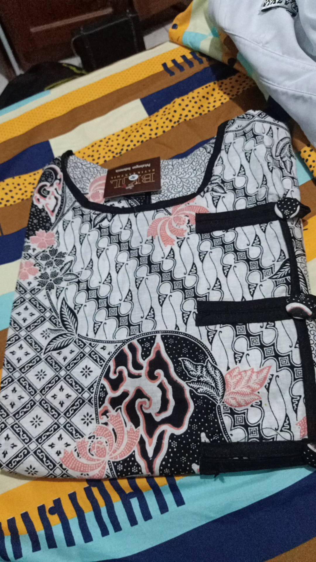 Batik Tunik Wanita Asj Sa Hrb026 Kenongo Pekalongan Sogan Tulis