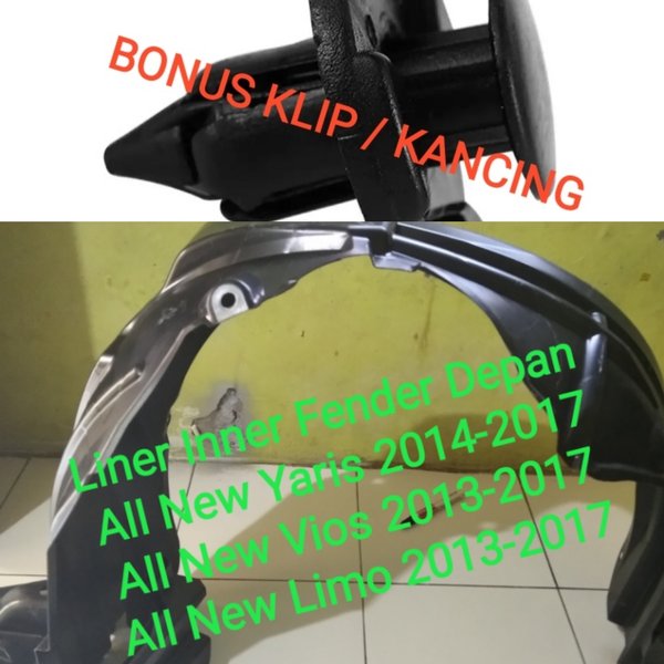 Liner Fender Spakbor spakboard All New Vios Limo Yaris Liner Fender Vios Yaris