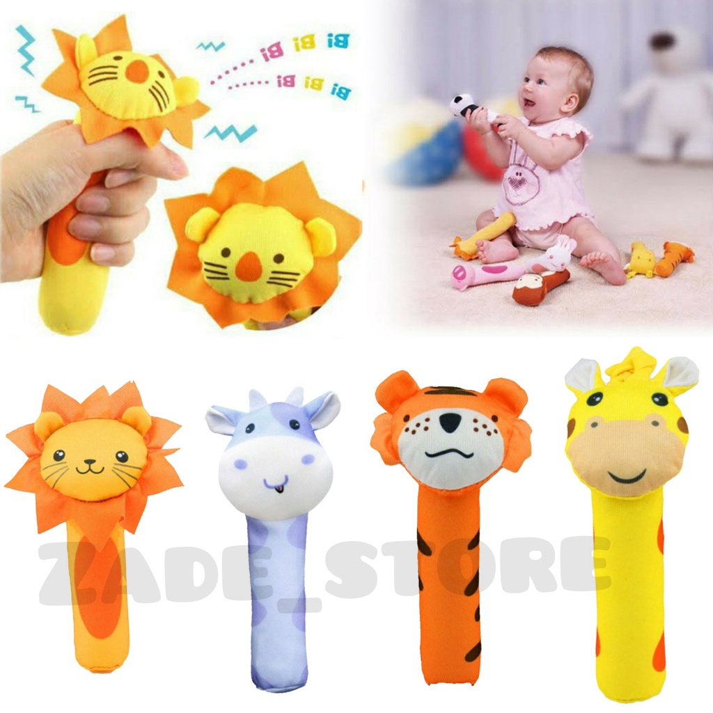 Mainan genggam bayi bunyi mainan tangan bayi hand rattle toy stick mainan anak perempuan laki-laki mainan edukasi bayi mainan tetot