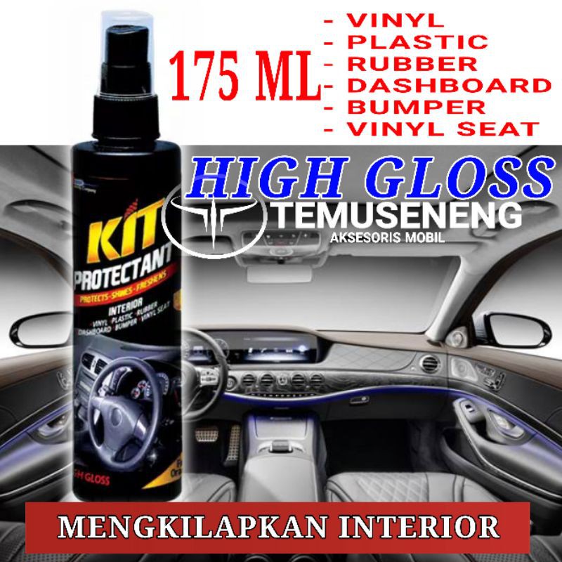 Kit Protectant Spray Semprot High Gloss Mengkilapkan Interior Dashboard Mobil Panel Body Plastik