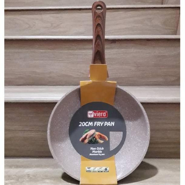 Viera Fry Pan 20cm 20 cm Marble Wajan Teflon Ceramic Frypan Keramik