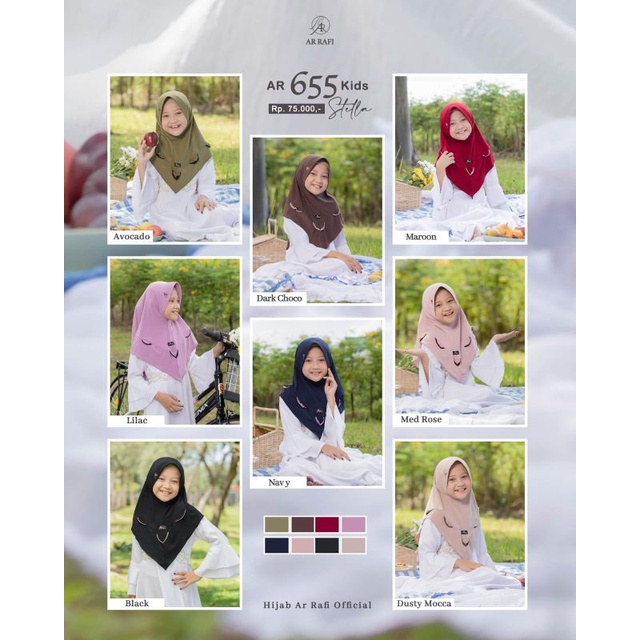 HIJAB AR 655 KIDS by arrafi