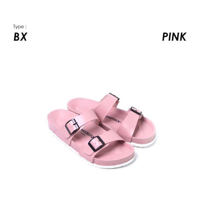 DUNKENSTOCK Type BX Sandal wanita gesper ban dua / model birken ban dua dengan gesper / sandal casua