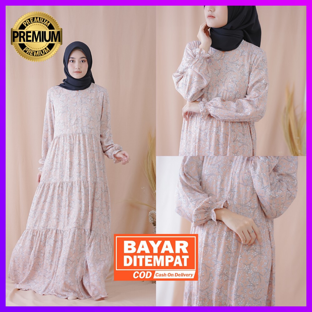 Kirana Homedress Original by Wearmoura Home Dress Gamis Syari Cantik Busui & Ibu Hamil