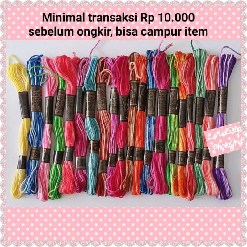Benang Sulam Rose / Golden Star Gradasi - Sembur - Kombinasi - 2 Warna - Two Tone (Kode 11-30)