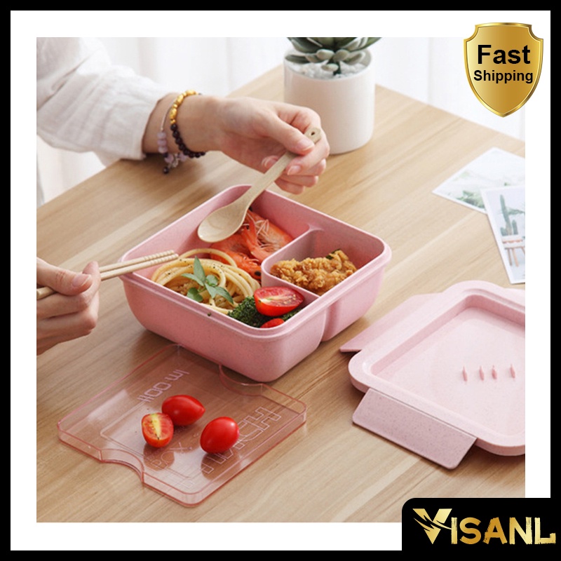 Kotak Makan Transparant Bento Box 1100ml / Tempat Makan Lunch Box BPA FREE VS-59