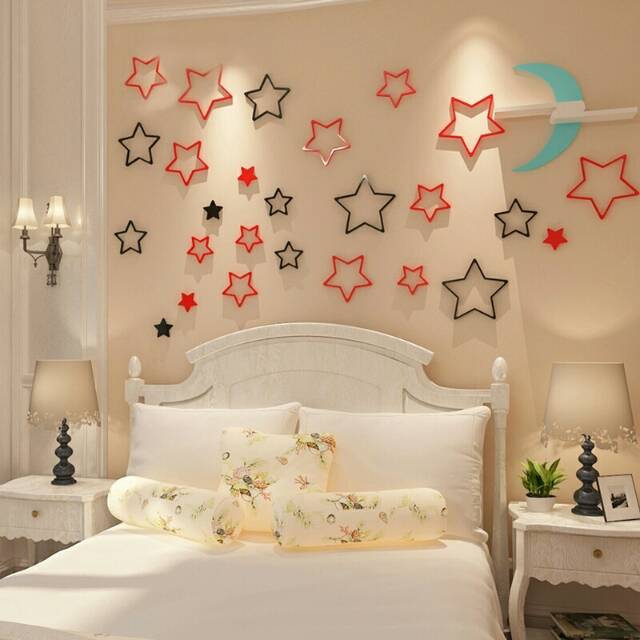 Wall sticker 3D Star Stiker  dinding  3D Hiasan  dinding  