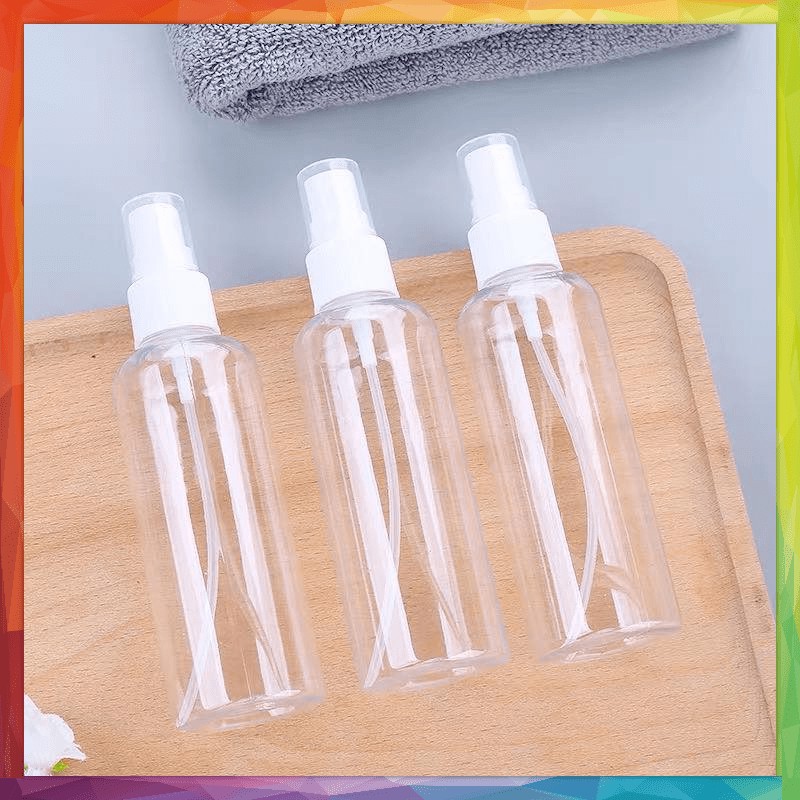 Botol Spray Kosong tebal Untuk Traveling Bahan Plastik Transparan bening  Isi Ulang Refill Serbaguna