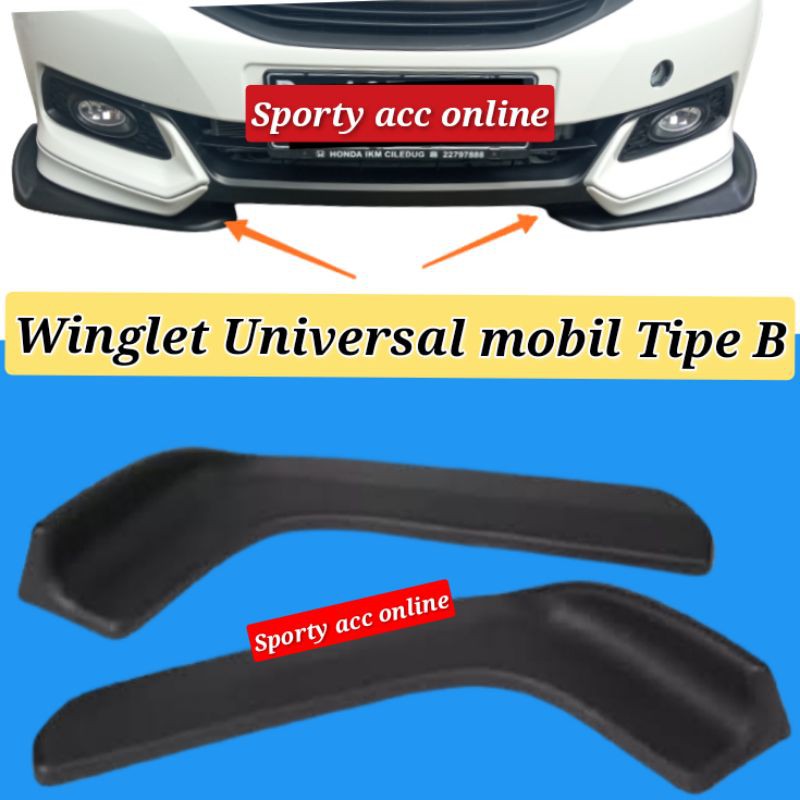 Winglet mobil universal Black doff