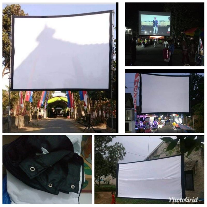 layar proyektor/layar screen proyektor 2,4x3 meter