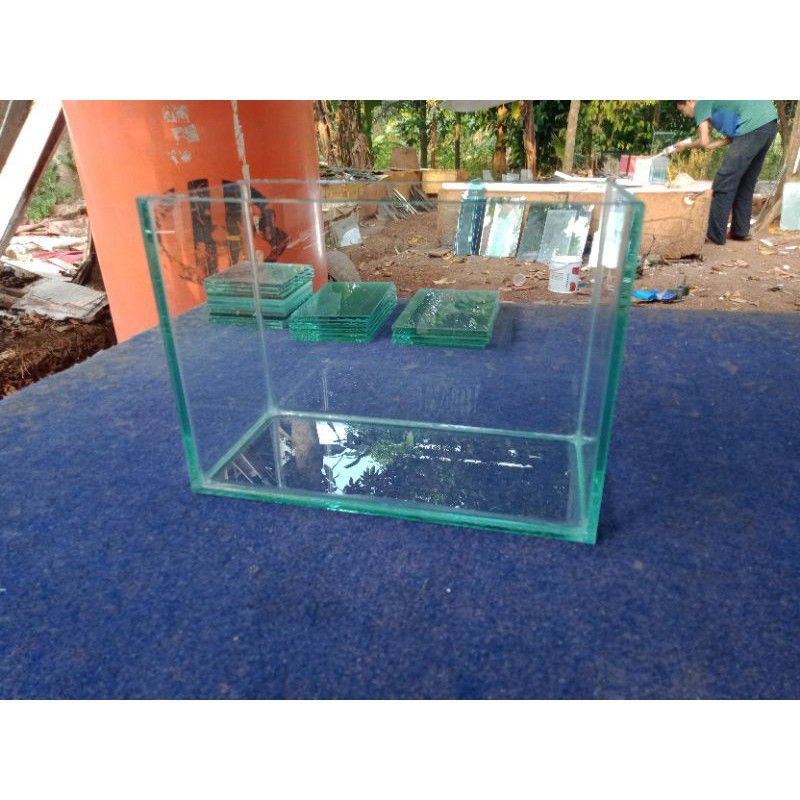 Aquarium cupang soliter mini aquarium mini 20x15x15cm