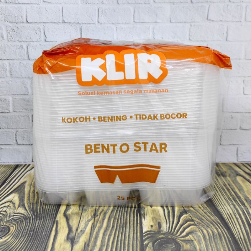 Jual Thinwall Bento Star Anti Pecah Bening Food Grade Isi Klir Shopee Indonesia