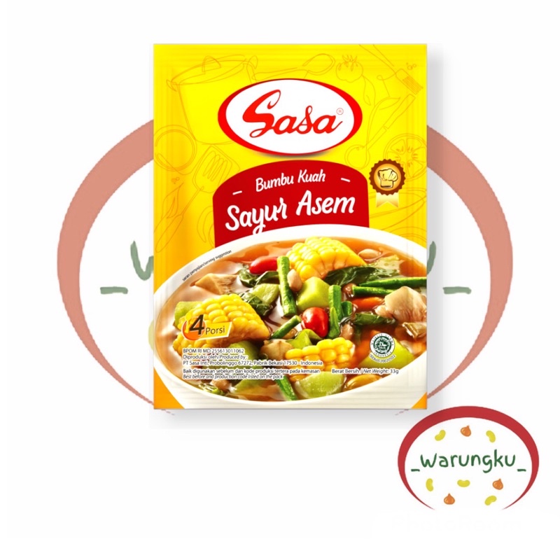 SASA Bumbu Kuah SAYUR ASEM 33gr Bumbu Instant