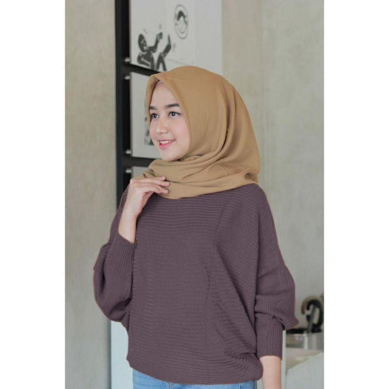 RAJUT BATWING BLOUSE OVERSIZE