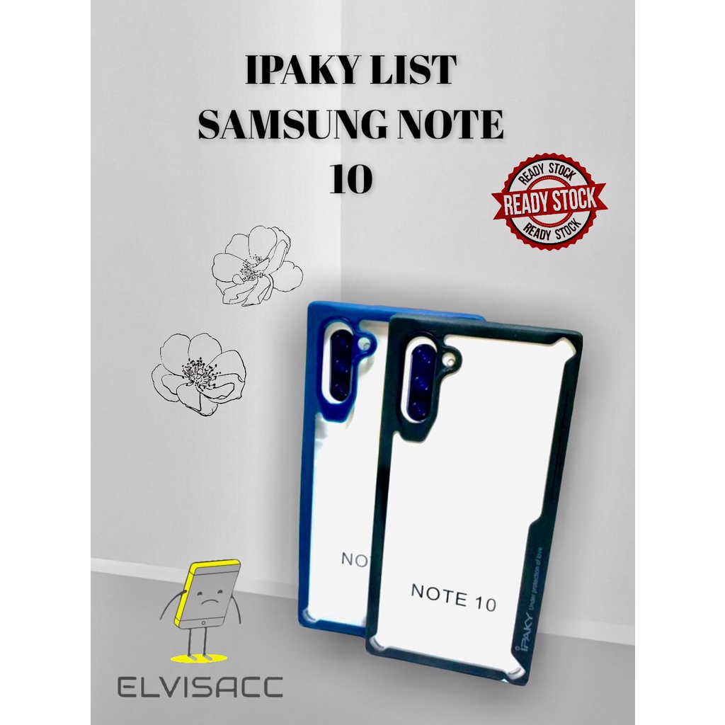 CASE SAMSUNG GALAXY NOTE 10 IPAKY SOFTHARD LIST BLACK BACKCASE  COLOR FOR SAMSUNG NOT 10