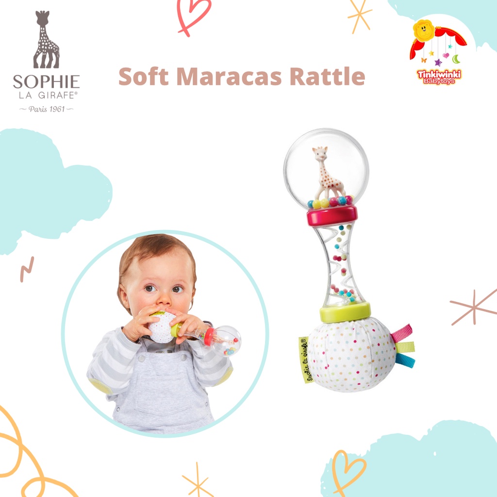 Sophie La Giraffe Soft Maracas Rattle