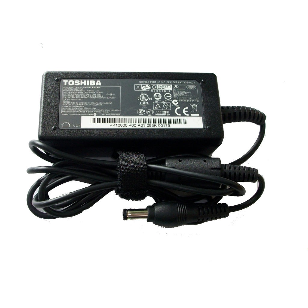 TOSHIBA ASLI ORI Original CAS AN CASAN Charger Adaptor Notebook Laptop Satellite 19V 2.37A + Kabel P
