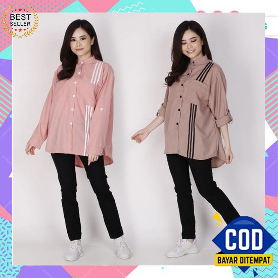 Baju Atasan Wanita Oversize Terbaru Melda Top Jumbo Xxxl Kemeja Big Size Perempuan Dewasa Terlaris A