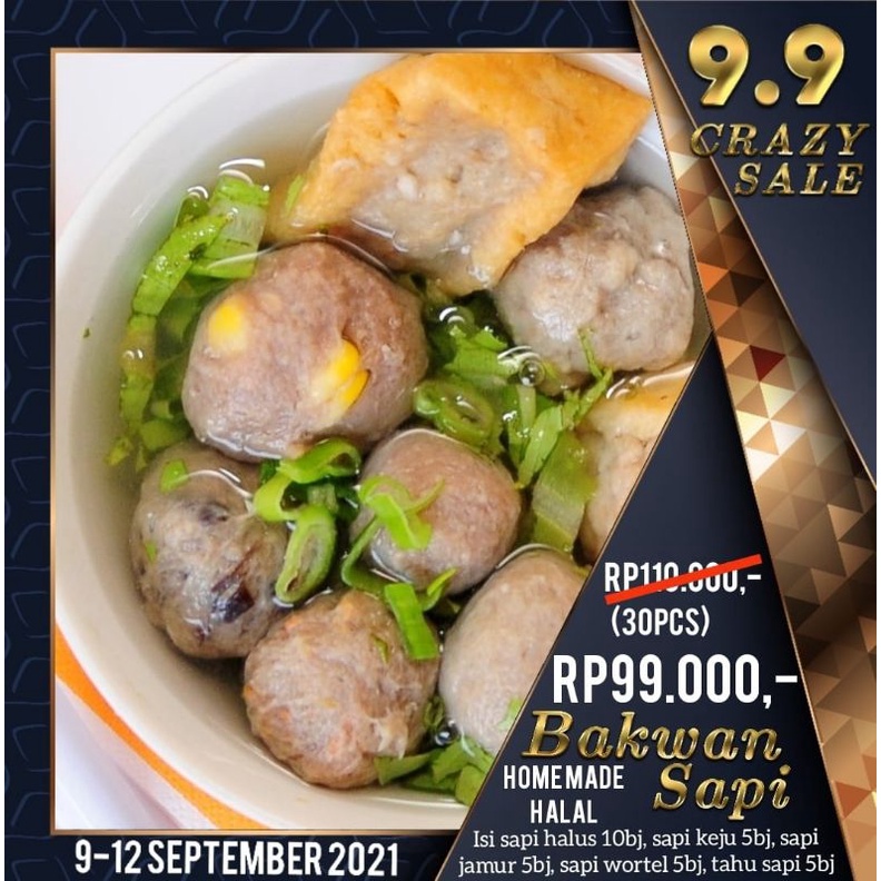 

Bakwan Sapi family pack isi 30bj