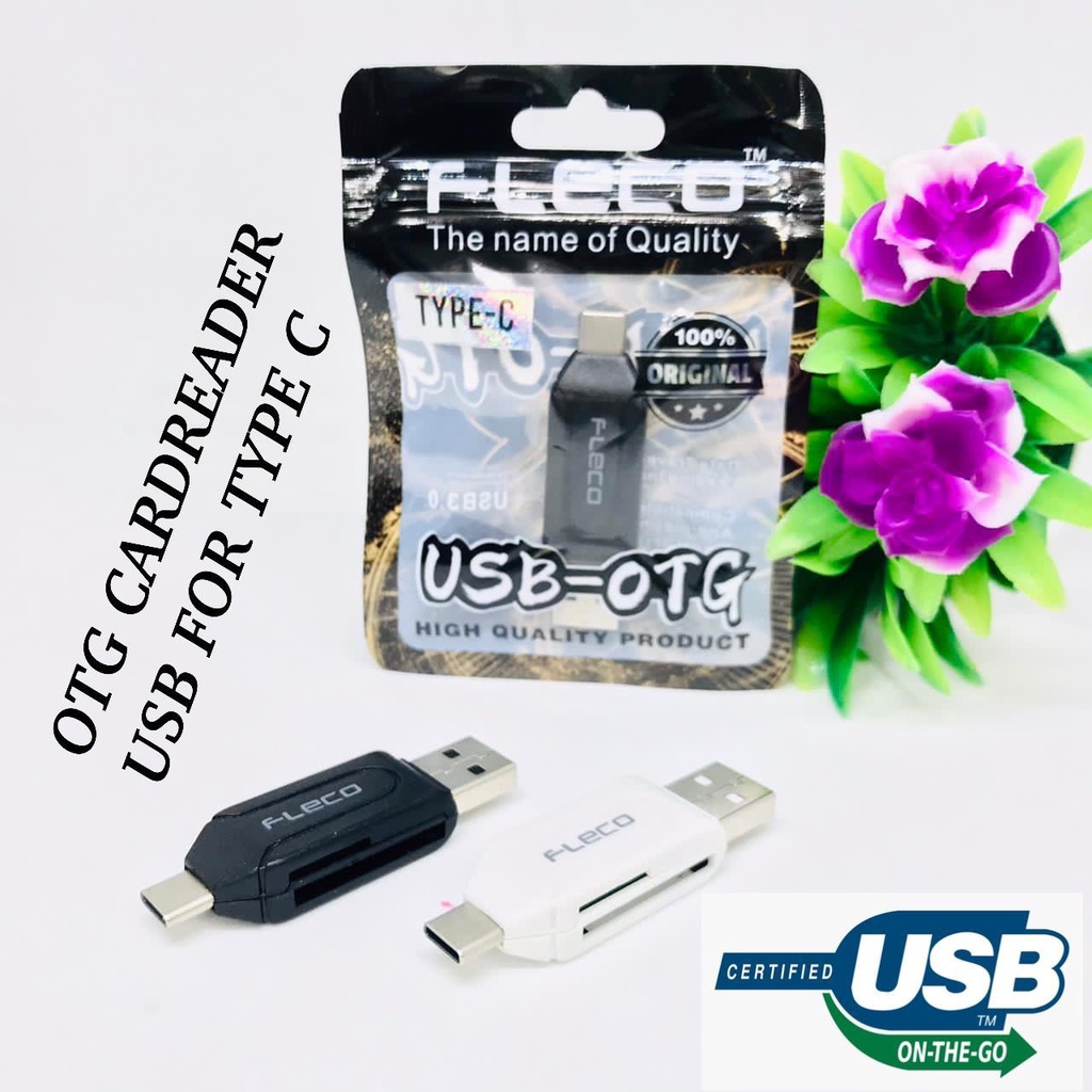 OTG CARD READER VIBOX MICRO DAN OTG CARDREADER FLECO TYPE-C JETS SPEED ORIGINAL INDONESIA