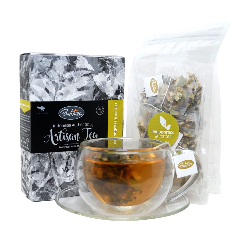 

Balitaza Lemongrass Green Tea 25gr (10 Tea bags) - Teh lemongrass - Teh Balitaza - Balitaza artisan tea