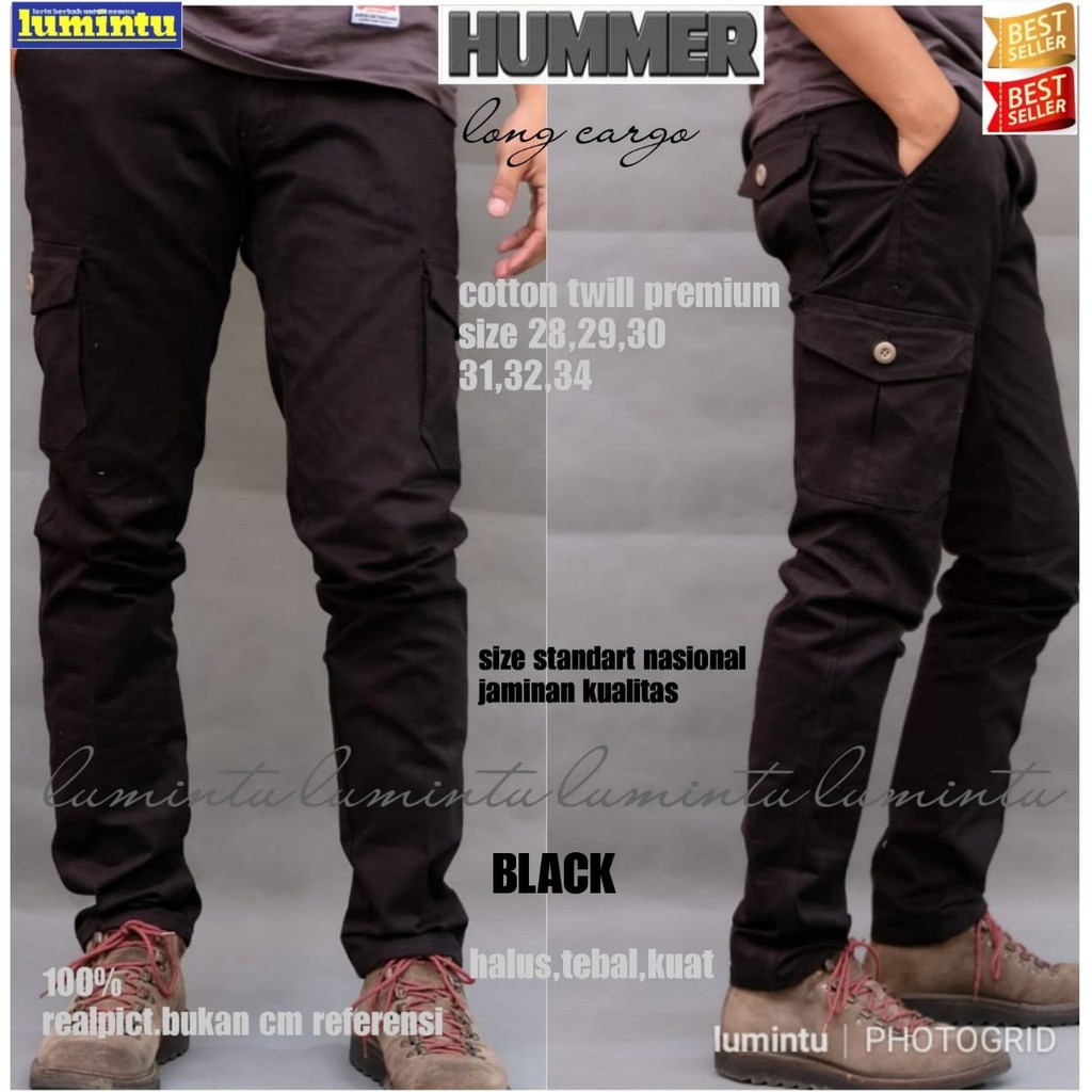 celana pria hummer long cargo
