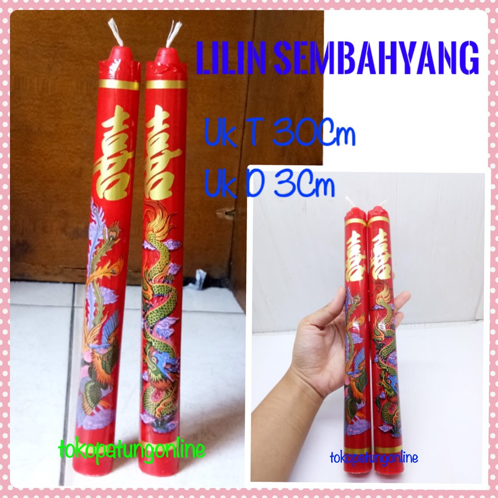 Lilin Nikahan China Merah Naga Hong