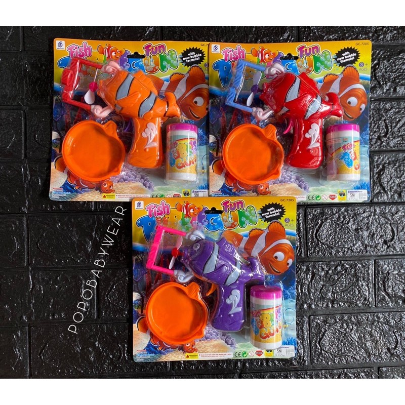 Mainan Bubble Gun Nemo/ Pistol Gelembung Tembak mata 4