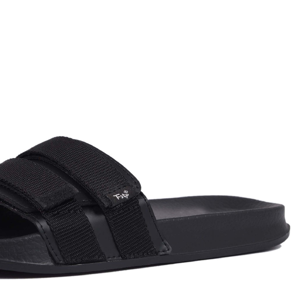 Sandal Pria Slide Footstep Footwear - Mono Black-4