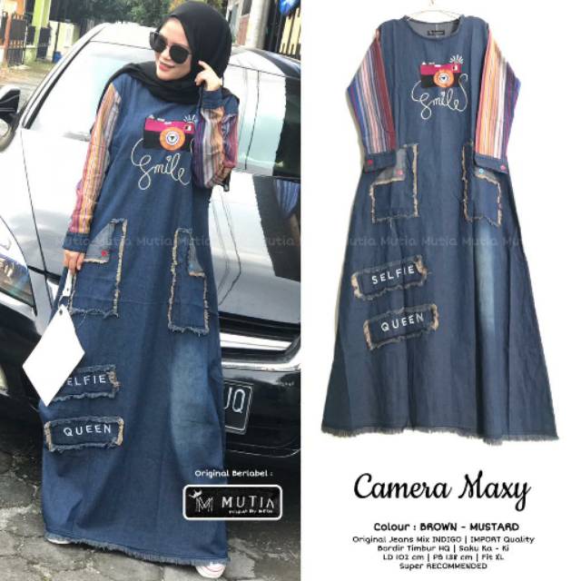 DRESS JEANS CMERA MAXY BY MUTIA