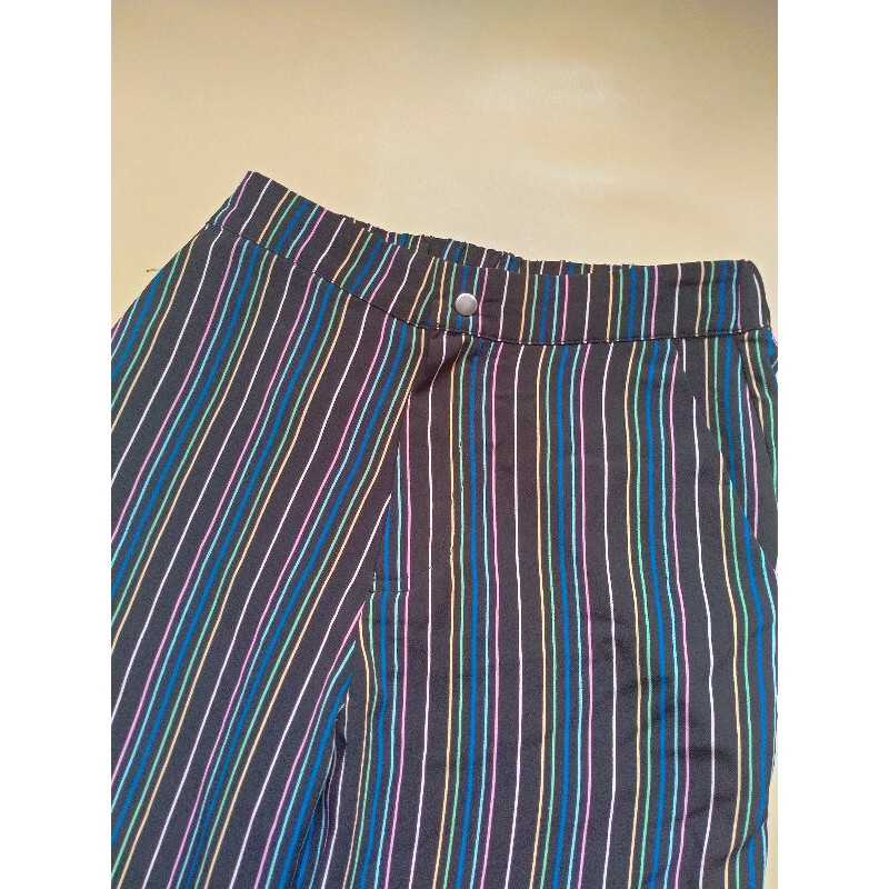 PRELOVED COLORBOX STRIPPED PANTS/PRELOVED CELANA COLORBOX/PRELOVED COLORBOX JOGGER PANTS