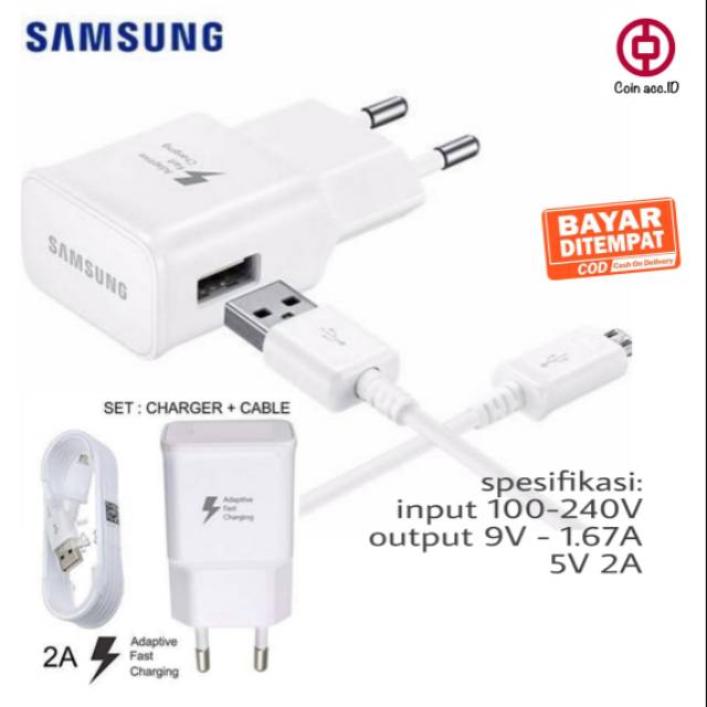 Casan/charger/carger SAMSUNG original S4/S5/S6/S7/J7 prime/J7 pro/J7 plus - Micro USB fast charging