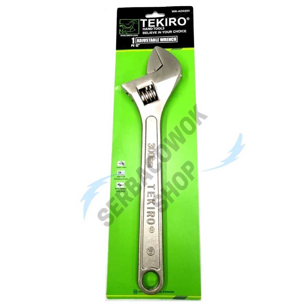 Tekiro Kunci Inggris 12 Inch Adjustable Wrench Kunci Bago 300 Mm Termurah Berkualitas