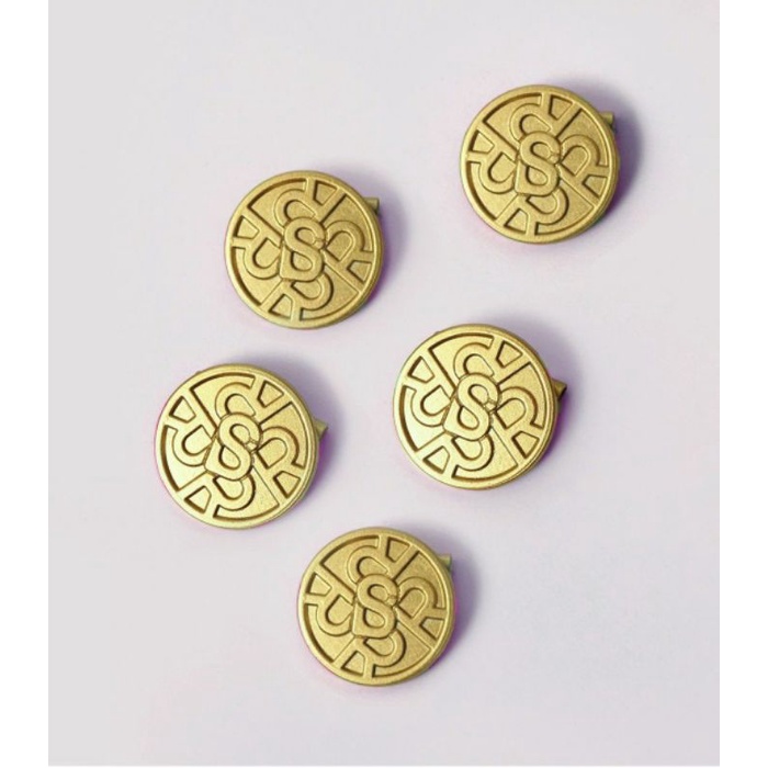 Rounded brooch mini Buttonscarves x Ria Miranda