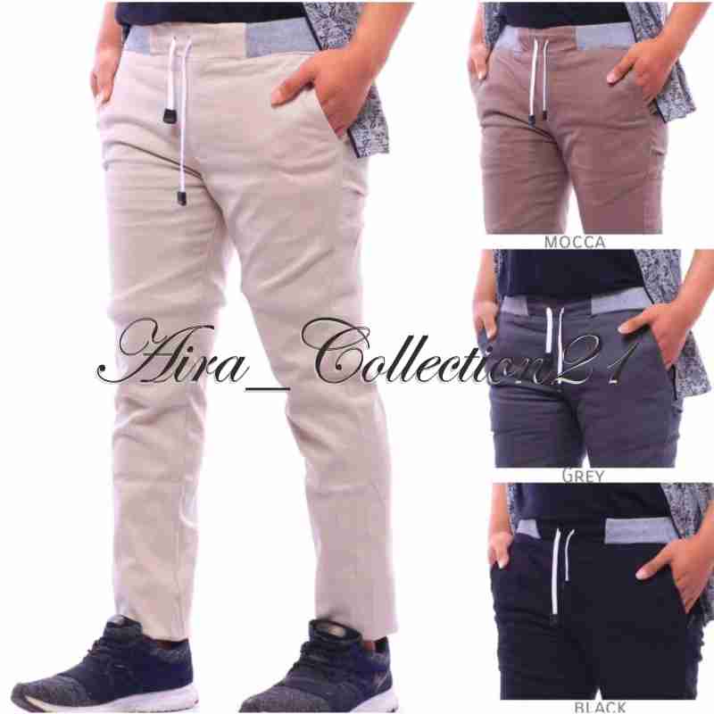 PROMO Celana Chinos Panjang Pria Slimfit Santai Casual Formal - Celana Santai - celana rib panjang P