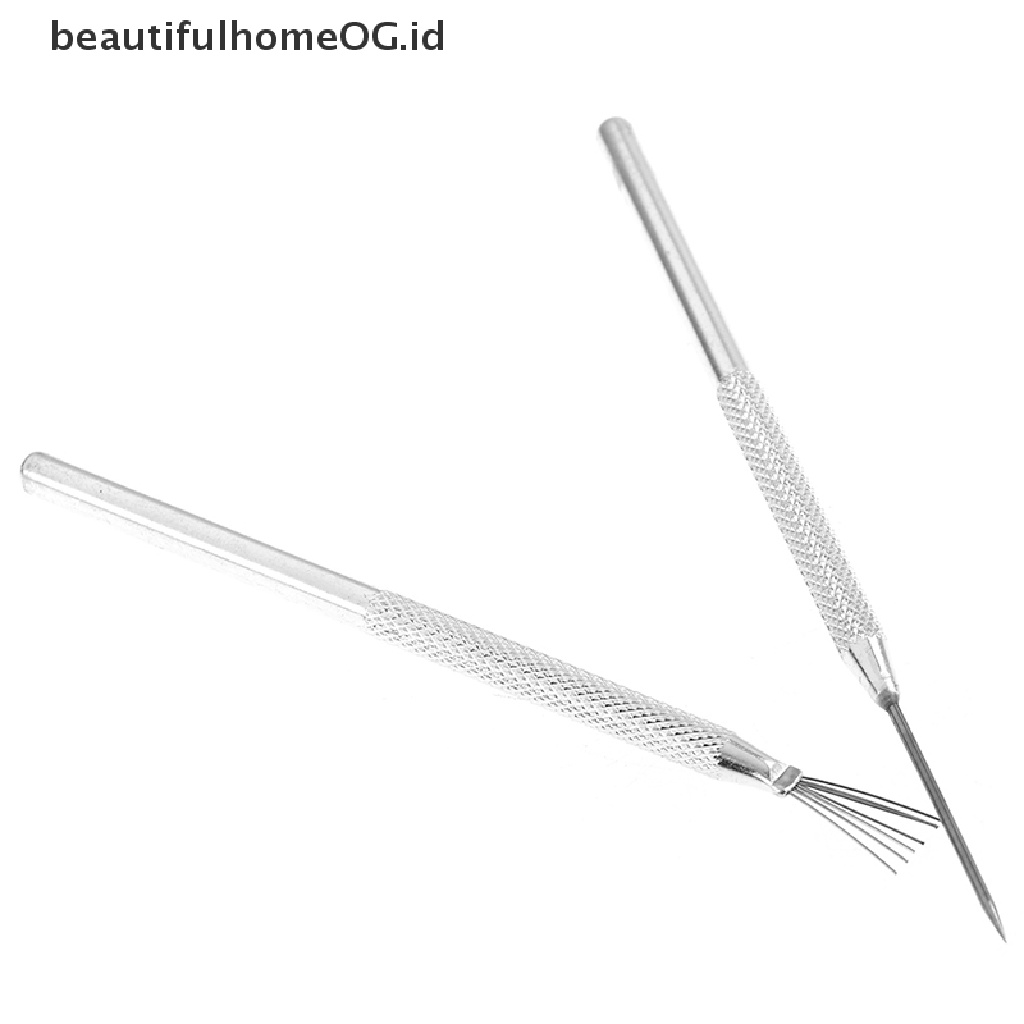 Set Alat Pahat Tanah Liat Tekstur Bulu 7 Pin