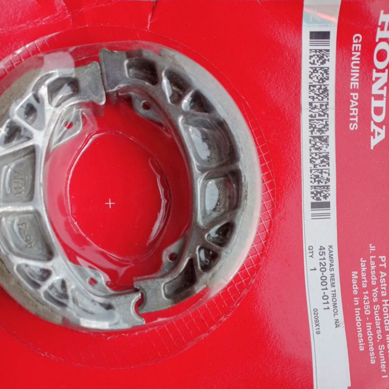 COD Kampas Kanvas Tromol Rem Belakang Honda Grand GRAN Karisma Supra Lama Prima Star Win Blade Revo 