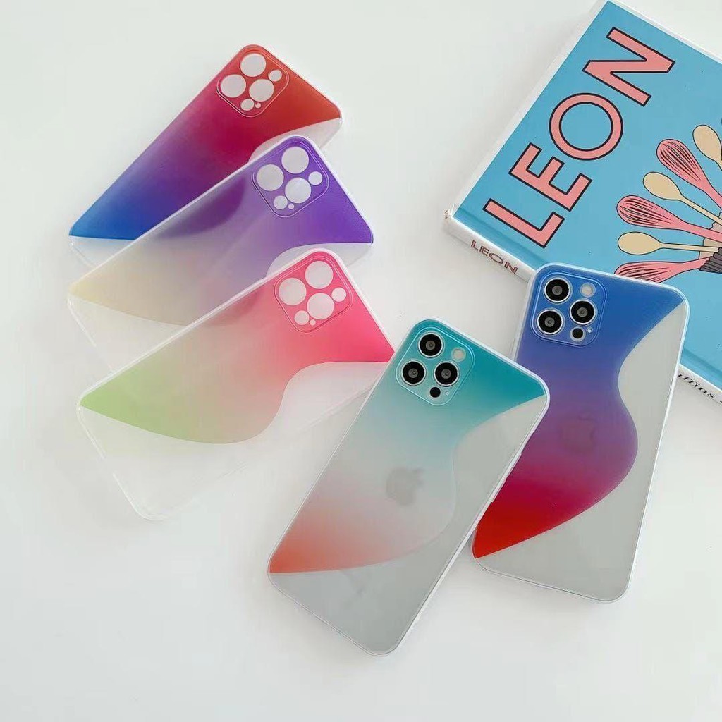 SAMSUNG A51 A32 A52 A72 4G 5G Soft Case Rainbow + Protek Camera Case Samsung A51 A32 A52 A72