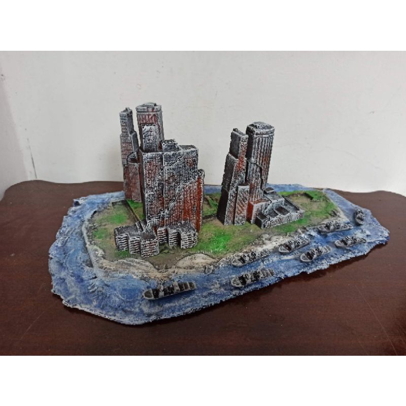 Diorama Gedung Buiding boat perahu water godzilla ultramen shf figma neca kingkong shopee exclusive