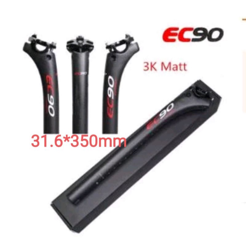 EC90 Seatpost Carbon 31.6mm x 350mm Seatpost Full Carbon Sepeda