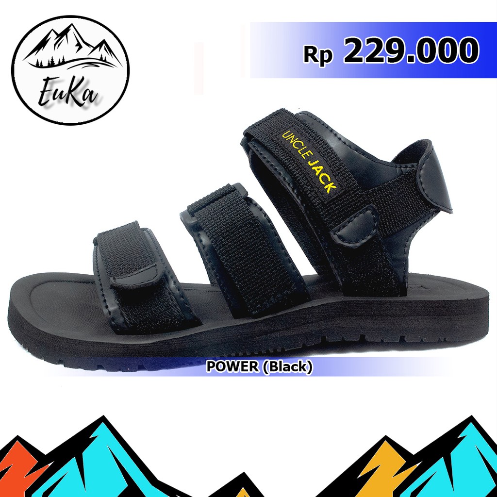 POWER BLACK Sandal Gunung