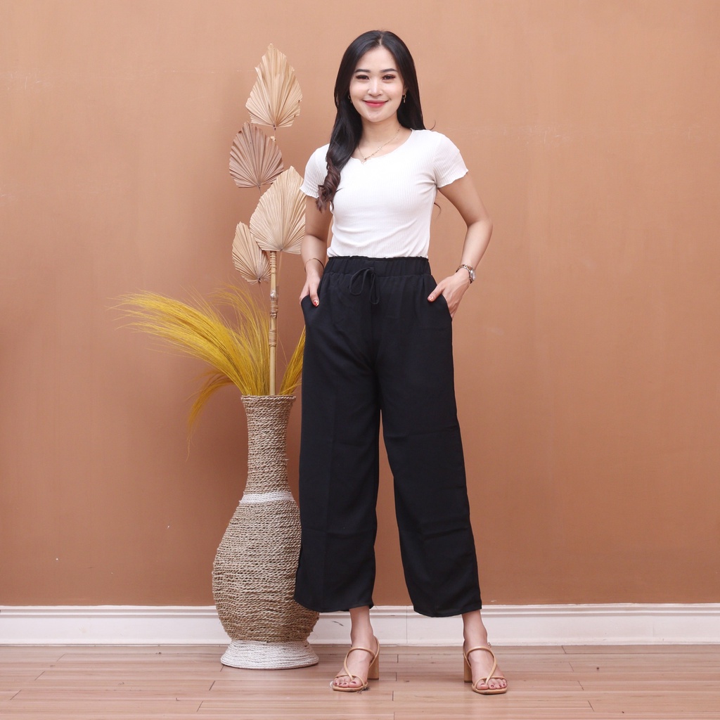 YAOSHI - CELANA KULOT CRINKLE PREMIUM / KULOT SERUT AIRFLOW