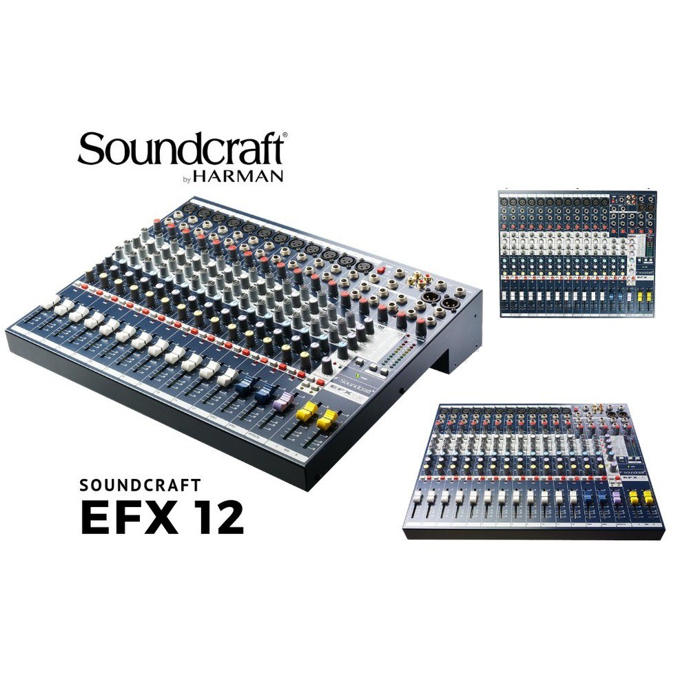 MIXER SOUNDCRAFT EFX 12 Mixer audio efx12 ( 12 CHANNEL FULL )